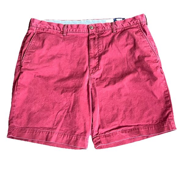 POLO Ralph Lauren 100% Cotton Chino Shorts Men Size 40 Maroon 9in Inseam - Picture 1 of 7
